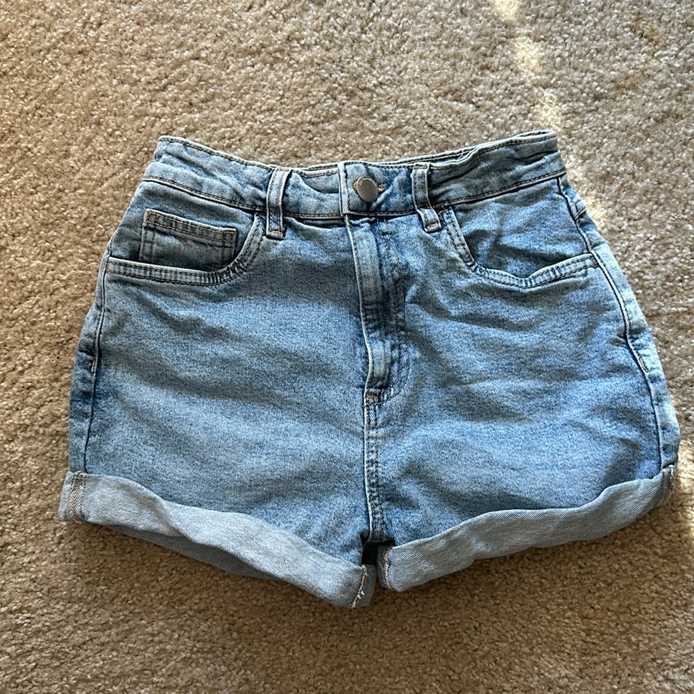 Cotton on High Rise Mom Jeans Surfers Blue Rip Size 6